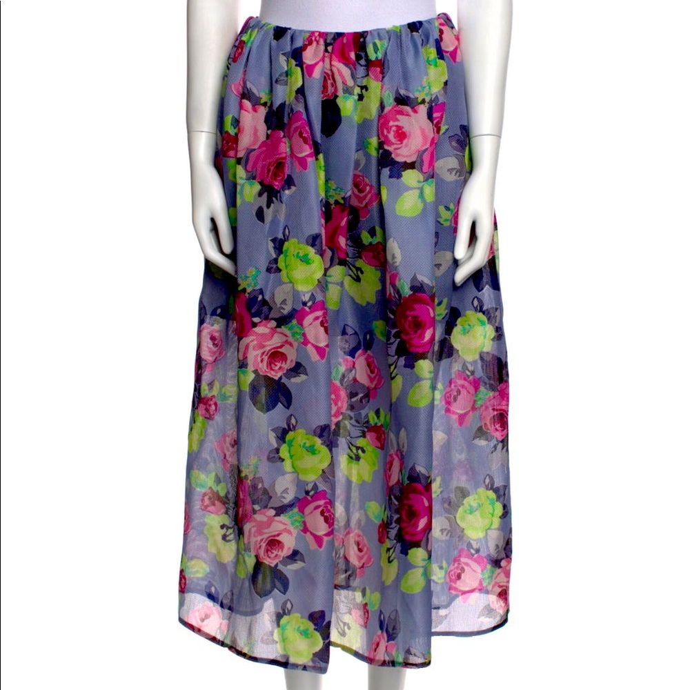 Carven Floral Skirt